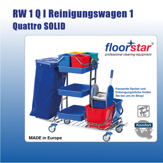 RW 1 Q I Reinigungswagen 1 Quattro SOLID I Floorstar