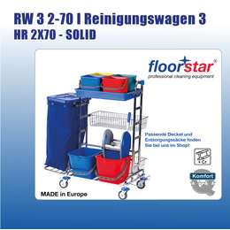 RW 3 2-70 I Reinigungswagen 3 - HR 2X70 - SOLID l Floorstar