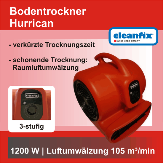 Hurrican Bodentrockner I Cleanfix