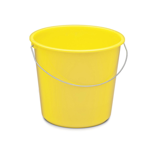 Haushaltseimer 10 Liter gelb I Nlle Profi Brush