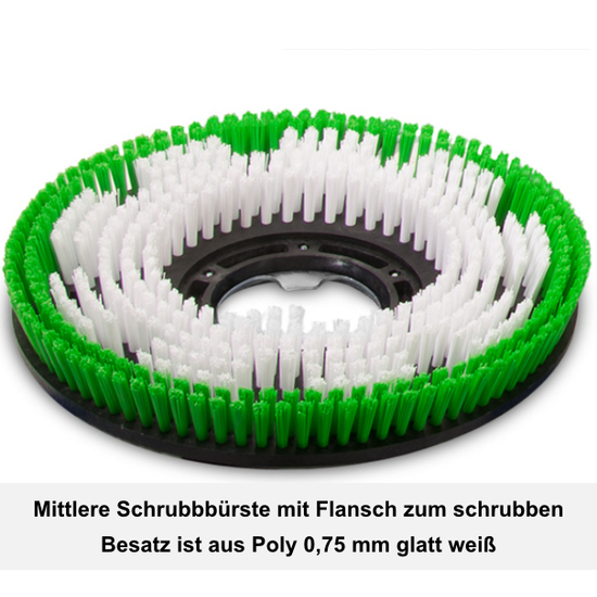 Schrubbbrste - mittel I Poly 0,75 mm I 16 I Floormagic
