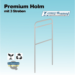 Premium Holm mit 3 Streben I Trolley-System