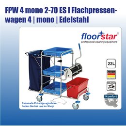 FPW 4 mono 2-70 ES I Flachpressenwagen 4 mono Edelstahl...